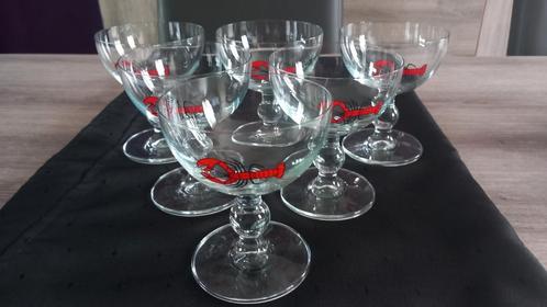 6 Antiek glazen en 1 decoratieve Kreeft(zie alle foto's), Antiek en Kunst, Antiek | Glaswerk en Kristal, Ophalen