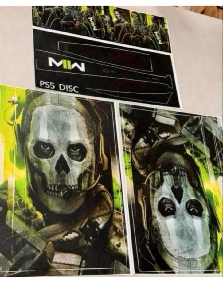 Sony Ps5 Playstation 5 STICKER set MWII Modern warfare cover, Games en Spelcomputers, Spelcomputers | Sony Consoles | Accessoires