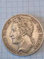 Leopold 1zilverstuk 5 frank 1849 gelauwerd zie beschrijving, Argent, Enlèvement ou Envoi, Monnaie en vrac, Argent