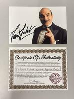 Sir David Suchet SIGNED foto Hercule Poirot + Certificaat, Gesigneerd, Foto of Kaart, Ophalen of Verzenden, Zo goed als nieuw