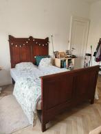 Bedframe, Gebruikt, Bruin, 210 cm, Tweepersoons