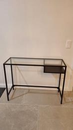 Bureau met glazen blad, Enlèvement, Comme neuf, Bureau