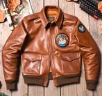 Veste en cuir a2 pilot us army airforce Taille S 350€, Ophalen, Nieuw, Maat 46 (S) of kleiner, Avirex