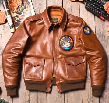 Veste en cuir a2 pilot us army airforce Taille S 350€ beschikbaar voor biedingen