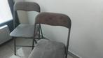 Grijze plooibare stoelen 3, Huis en Inrichting, Barkrukken, Ophalen, Zo goed als nieuw