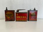 SHELL Junior olie blikjes, Ophalen of Verzenden, Gebruikt, Verpakking