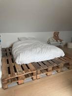Paletten om meubel te maken. Afgeschuurd en vernist, Huis en Inrichting, Slaapkamer | Bedden, Ophalen, Gebruikt