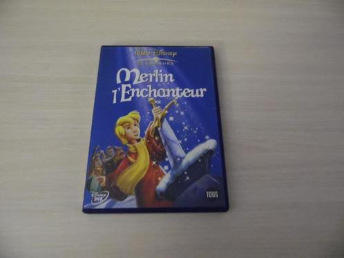 MERLIJN DE TOVENAAR DISNEY, Cd's en Dvd's, Dvd's | Tekenfilms en Animatie, Zo goed als nieuw, Amerikaans, Tekenfilm, Alle leeftijden