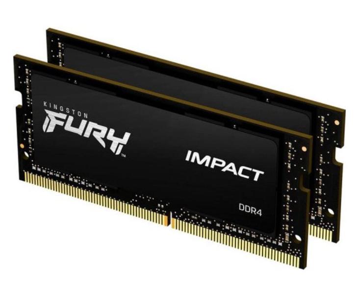 32 GB 3200 MT/s DDR4 CL20 SODIMM FURY Impact, Computers en Software, RAM geheugen, Zo goed als nieuw, Laptop, 32 GB, DDR4, Ophalen