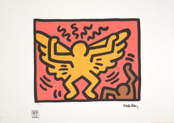 Keith Haring - Pop Shop IV, Antiek en Kunst, Kunst | Litho's en Zeefdrukken, Ophalen of Verzenden