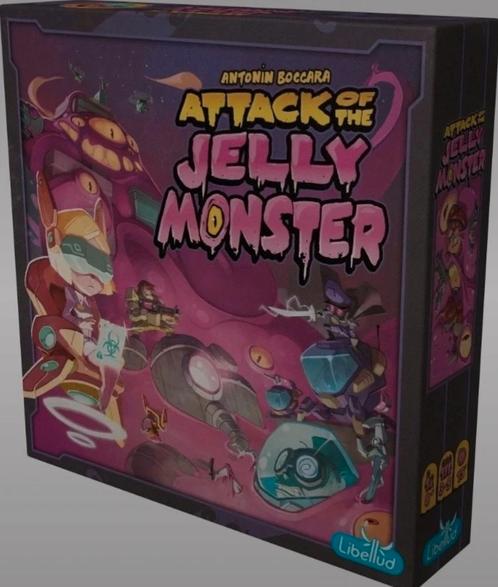 Attack of the Jelly Monster spel, Hobby en Vrije tijd, Gezelschapsspellen | Overige, Nieuw, Een of twee spelers, Drie of vier spelers
