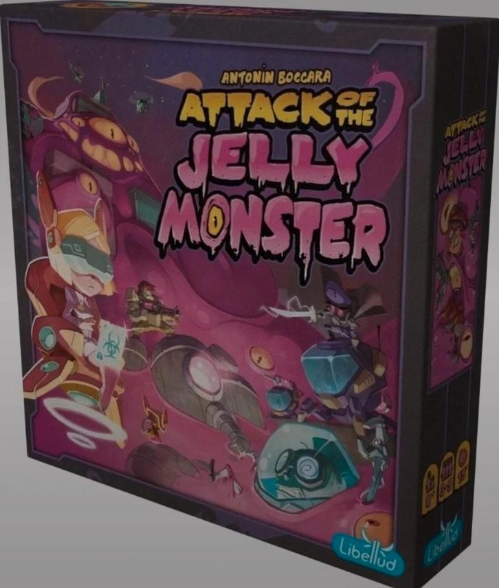 Attack of the Jelly Monster spel, Hobby en Vrije tijd, Gezelschapsspellen | Overige, Nieuw, Een of twee spelers, Drie of vier spelers
