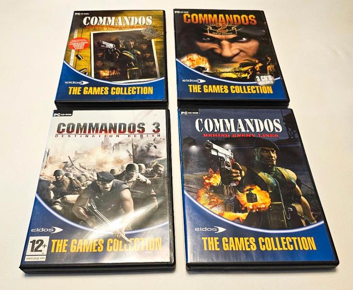 4 DVD game boxen – the Games Collection – Commandos, Hobby & Loisirs créatifs, Wargaming, Comme neuf, Enlèvement ou Envoi