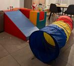 7 wesco parcour blokken + tunnel, Kinderen en Baby's, Ophalen, Zo goed als nieuw