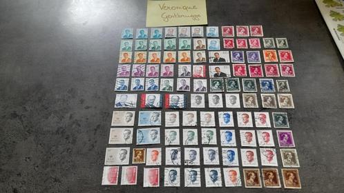 Lot van 100 gestempelde postzegels België: Koningen, Postzegels en Munten, Postzegels | Europa | België, Gestempeld, Overig, Staatshoofden