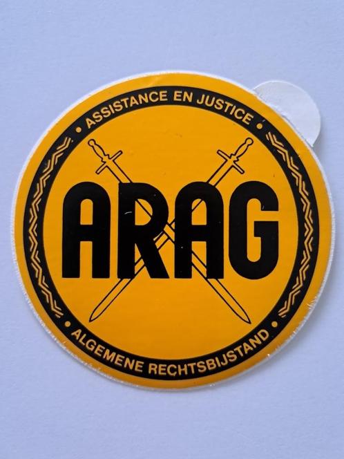 Autocollant vintage - ARAG - Assistance et Justice, Collections, Autocollants, Comme neuf, Société ou Association, Enlèvement ou Envoi