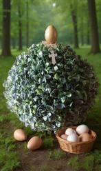 Buxus met decoratie voor Pasen, Ophalen of Verzenden, Nieuw