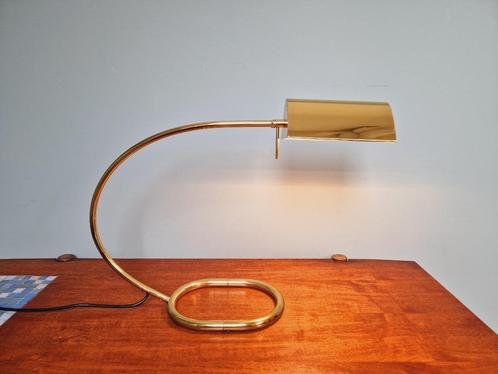 Grote koperen bureaulamp, Cosack Leuchten, 1970, Antiek en Kunst, Antiek | Verlichting, Ophalen of Verzenden