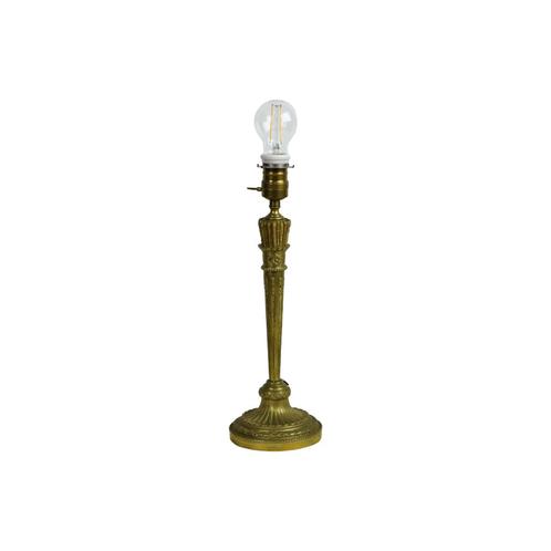 Elegante Oude Messing Tafellamp Porselein Koper Empire Stijl, Antiquités & Art, Antiquités | Éclairage, Enlèvement ou Envoi