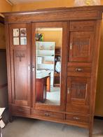Antieke eiken art nouveau kleerkast ca. 1910, Antiek en Kunst, Ophalen