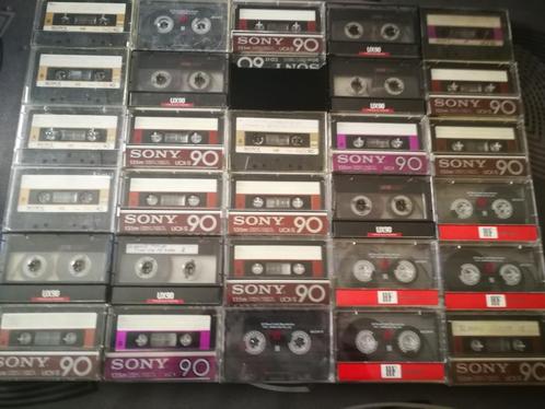 30 X Sony cassette voorbespeeld, Cd's en Dvd's, Cassettebandjes, Gebruikt, Voorbespeeld, 26 bandjes of meer, Ophalen