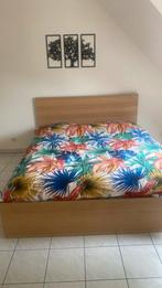 Ikea tweepersoonbed, Huis en Inrichting, Slaapkamer | Complete slaapkamers, Ophalen, Zo goed als nieuw