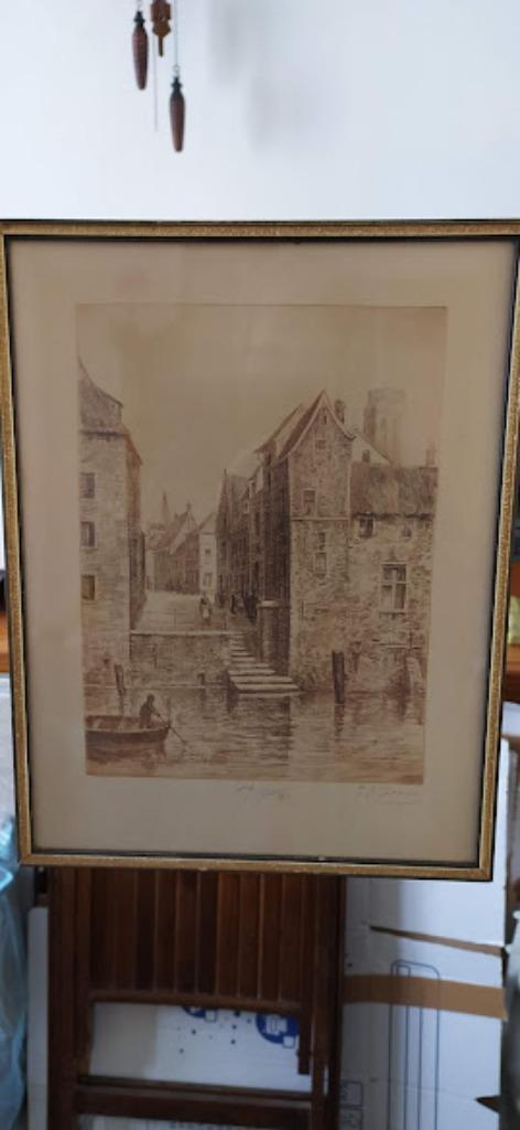 gravure J.B. Coene - 1ère épreuve, Antiek en Kunst, Kunst | Etsen en Gravures, Ophalen of Verzenden