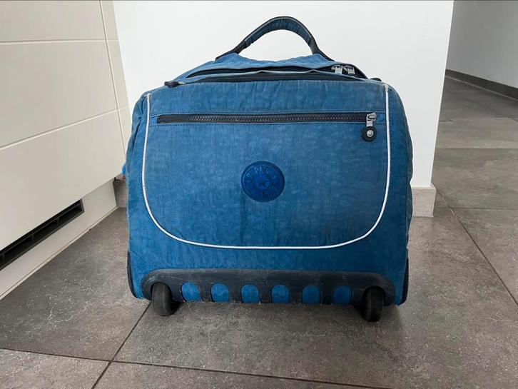 Kipling trolley boekentas, Handtassen en Accessoires, Tassen | Schooltassen, Gebruikt, Blauw, Ophalen of Verzenden