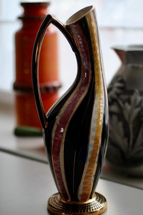 Vase rockabilly  Bequet Faïence Quaregnon Mons vintage  1960, Antiquités & Art, Antiquités | Vases, Enlèvement ou Envoi