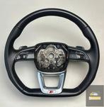 AUDI Q3 S-LINE stuur zwart leder grijs draad paddle shifters, Gebruikt, Audi
