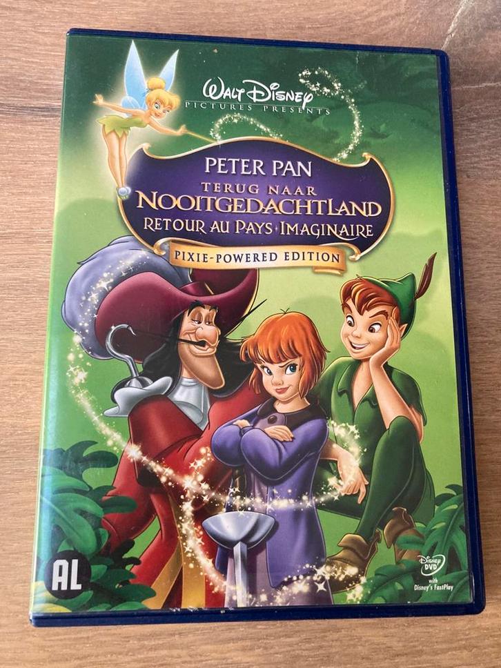 Peter Pan - terug naar Nooitgedachtland - Disney dvd, Cd's en Dvd's, Dvd's | Tekenfilms en Animatie, Zo goed als nieuw, Amerikaans