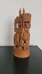 Sculpture en bois Éléphant, Maison & Meubles, Accessoires pour la Maison | Statues de Bouddha, Comme neuf, Enlèvement ou Envoi