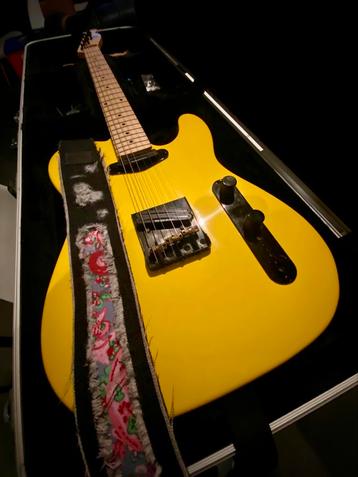 Telecaster partcaster yellow graffiti beschikbaar voor biedingen
