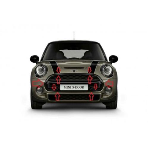 CONTOUR DE CALANDRE NOIR BRILLLANT MINI F55 F56 F57 (14-20), Auto diversen, Tuning en Styling, Ophalen of Verzenden