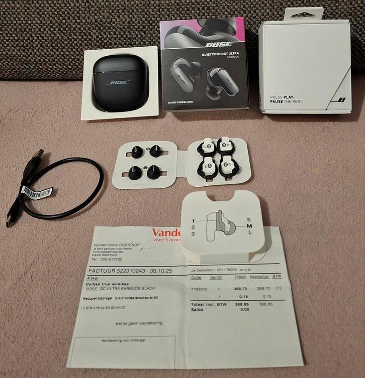 Nieuw! Bose Quietcomfort Ultra Earbuds+Factuur+2Jr Garantie, Telecommunicatie, Mobiele telefoons | Oordopjes, Nieuw, Ophalen