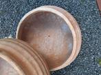 terracotta uit Griekenland diam 48cm en 19cm diep, Tuin en Terras, Ophalen, Zo goed als nieuw