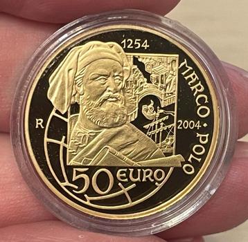  Gouden doos 20 en 50 euro San Marino 2004. Zeldzaam  beschikbaar voor biedingen