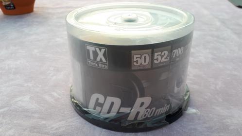 CD- TX - Spindle van 50 st Blanco CD-R 700MB-52x- NU 8€!!!, Computers en Software, Beschrijfbare discs, Nieuw, Cd, Ophalen of Verzenden