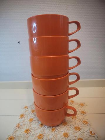 6 tasses de camping Mepal vintage orange beschikbaar voor biedingen