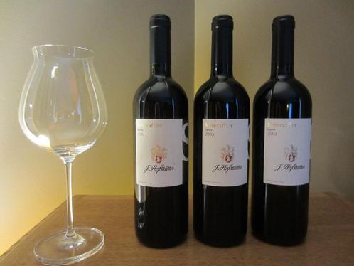 Lagrein 2003 "Steinraffler" Hofstatter - 3x75cl, Collections, Vins, Comme neuf, Vin rouge, Italie, Pleine, Envoi