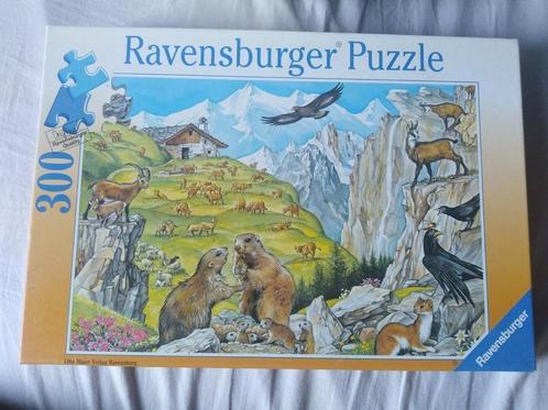 Puzzel 300 st. Dieren in de bergen. Ravensburger, Hobby & Loisirs créatifs, Sport cérébral & Puzzles, Comme neuf, Puzzle, Moins de 500 pièces