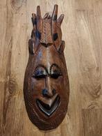 Mooi groot Afrikaans masker in hout, Antiek en Kunst, Ophalen of Verzenden