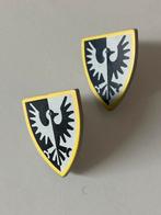 Lego Black Falcon schild geel (2x), Verzenden, Zo goed als nieuw, Losse stenen, Lego