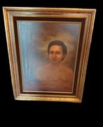 Francine Tavernier. olieverf op board, Antiek en Kunst, Ophalen