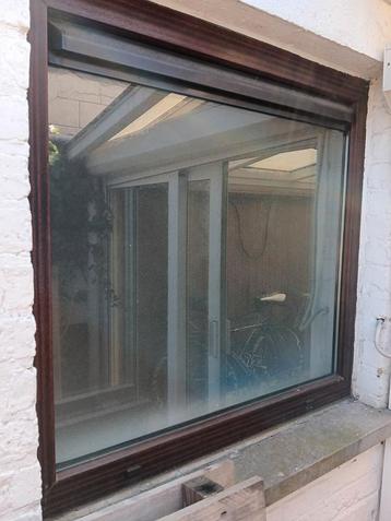 vast raam, dubbel glas (thermobel) met verluchtingsrooster, Doe-het-zelf en Bouw, Ophalen, Gebruikt