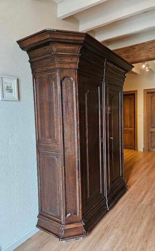 Halkast, Huis en Inrichting, Kasten | Kleerkasten, Met deur(en), Met plank(en), Met hangruimte, Eikenhout, Ophalen