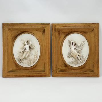 Paire d'assiettes ovales en porcelaine, Enlèvement