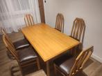 Table avec 6 chaises, Maison & Meubles, Salles à manger complètes, Comme neuf, Enlèvement ou Envoi