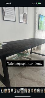 Eettafel hout, Huis en Inrichting, Tafels | Eettafels, Ophalen, Eikenhout, Vierkant, 200 cm of meer