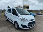 Ford Transit Custom 2.2TDCi ** 6 Zetels ** btw wagen **, Auto's, Euro 5, Stof, Parkeersensor, Wit